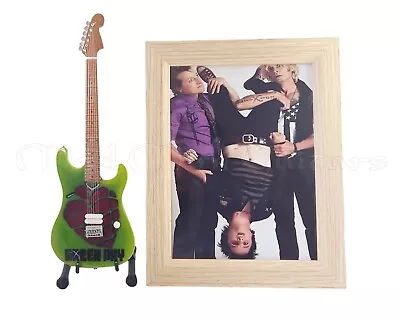 Miniature Guitar GREEN DAY + PHOTO 6X8 Billie Joe Armstrong • $28.90