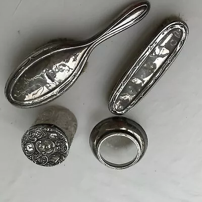 £40 • Buy Antique Silver Dressing Table Grooming Set - 1926 Birmingham