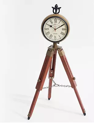  Timeless Beauty: Antique Vintage Classic Clock On Tripod Stand  • $130