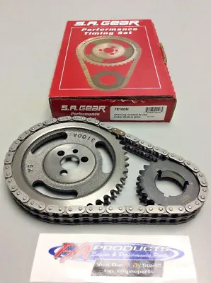$57.98 • Buy Small Block Chevy .250 Roller 3 Key High Performance Timing Set S.A. GEAR 78100
