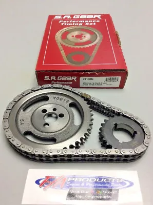 $57.98 • Buy Small Block Chevy .250 Roller 3 Key High Performance Timing Set S.A. GEAR 78100