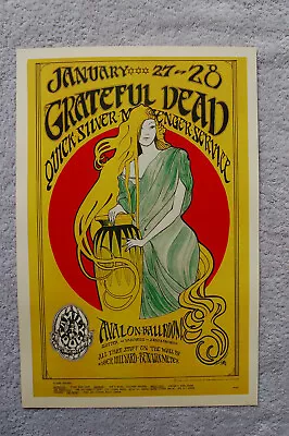 Grateful Dead Concert Tour Poster Avalon Ballroom 1967 #1__ • $4.25