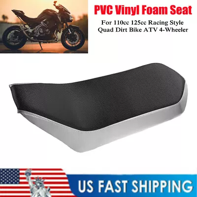 $95.99 • Buy Black Vinyl Foam Seat For 110cc 125cc Racing Style Quad Dirt Bike ATV 4 Wheeler