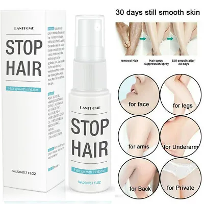 $9.28 • Buy Natural Permanent Hair Removal Spray Painless Stop Hair Growth Inhibitor Remover