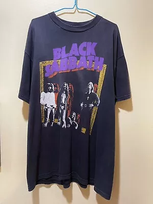 Black Sabbath Vintage Black U.S.A. 1997 Tour T-Shirt XL RARE! • $200