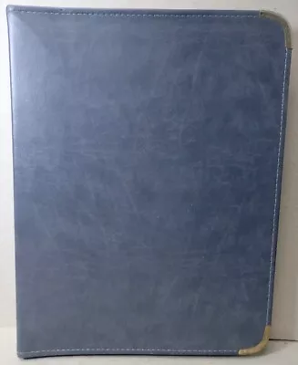 Vintage Cambridge Zippered Grey Leather 3-Ring Portfolio Meade Corp. • $19.99