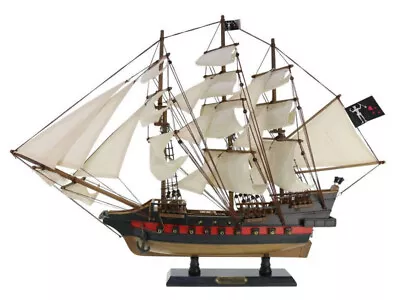 Wooden Blackbeard's Queen Anne's Revenge White Sails Limited Model Pirate Ship 2 • $292.38