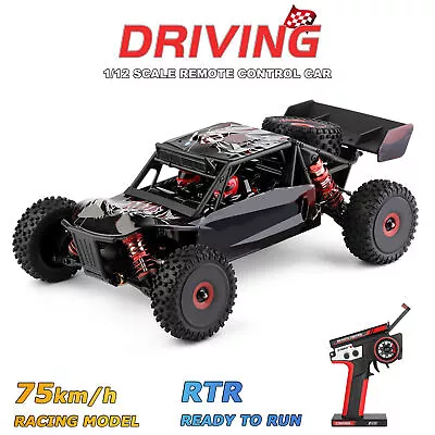 WLtoys 124016 1:12 2.4G RC Car 75KM/H Brushless High-Speed Off Road Racing Buggy • $228