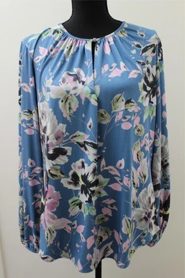 $29.95 • Buy Witchery Blue Floral Long Sleeve Blouse - NWOT - 12