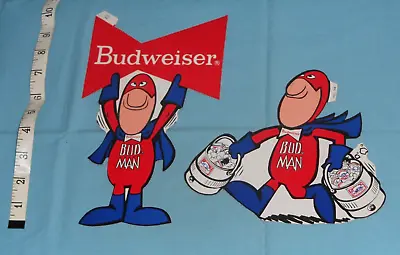 Vintage Original BUDWEISER Beer BUD MAN STICKER LOT X2 (set B) • $12.13