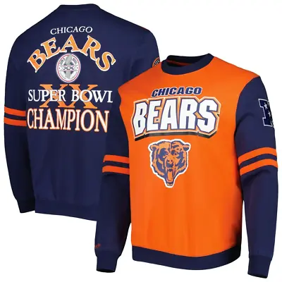 Chicago Bears NFL Sweatshirt (Size L) Men's Mitchell&Ness Print Sweat - New • £49.99