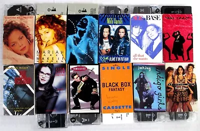 12x 1990's CASSETTE SINGLE/Cassingle LOT: Mariah JANET Seal MILLI VANILLI+ CAS14 • $14