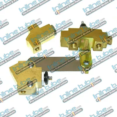 69 70 Mopar B Body 3Pc Disc Brake Brass Distribution Proportioning Block Valve • $189