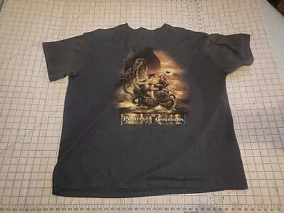 Disney Pirates Of The Caribbean At Worlds End Gray T-shirt Men’s XL Film Movie  • $17