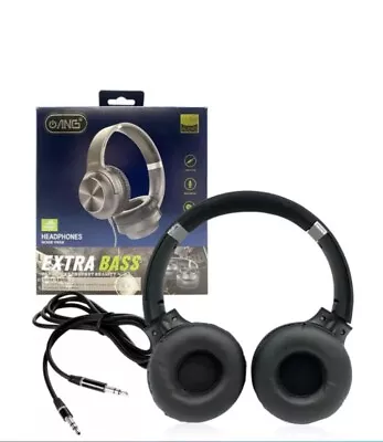 £8.49 • Buy Universal Wired Headphones Headset Noise Cancelling Over Ear Stereo Earphones UK