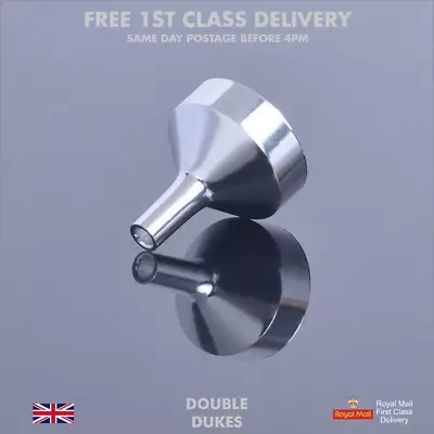 £3.99 • Buy Small Mini Metal Funnels For Atomizers, Vials & Small Bottles Silver 18mm