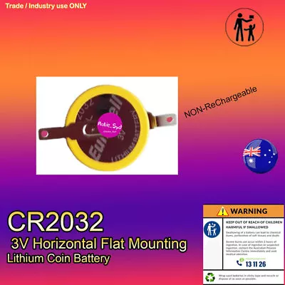 CR2032 Tabbed Tabs With Pins 1/2/ 5/10/20/50 3V Lithium Battery Batteries • $4.97