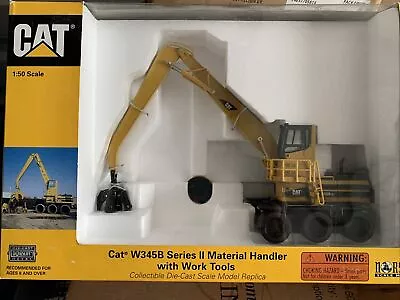 Cat W345B Series II Material Handler With Work Tools - Norscot 1:50 Scale #55122 • $69.95