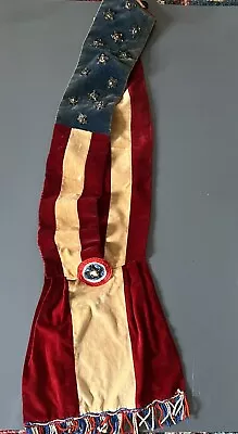 Antique 13 Star Flag Patriotic Masonic Sash Bicentennial Philadelphia 1876 • $100