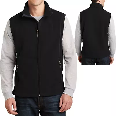 Mens CoreValue Vest Soft Polar Fleece Sizes S M L XL 2XL 3XL 4XL 5XL 6XL • $23.60