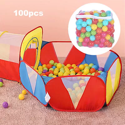 100 Pcs 5.5cm Soft Plastic Colorful Ocean Ball Baby Kid Fun Toy Swim Pool Slide • $15.99