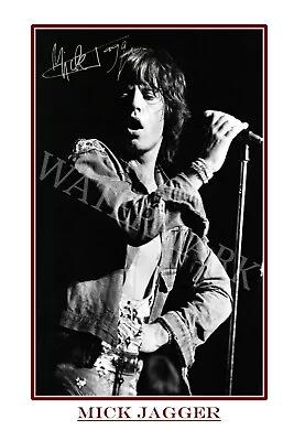 Mick Jagger Signed 12x18 Inch Photograph Poster Top Quality - The Rolling Stones • $28.95