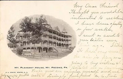 Mt. Pocono PENNSYLVANIA - Mt. Pleasant House - ARCHITECTURE - 1906 • $8.50