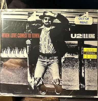 U2 With BB King When Love Comes To Town 1989 (Germany) CD 4 Track Single 622 200 • $12