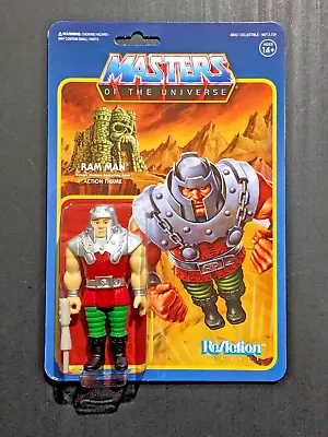 Super7 Motu Masters Of Universe Reaction Ram Man Action Figure 2018 • $15.99