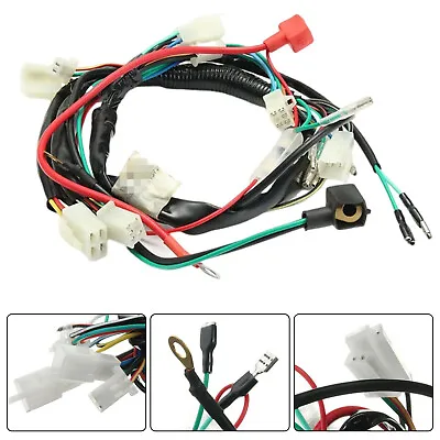 Motorcycle Wiring Harness Machine Electric Start Wiring Loom Harness For ATV Car • $15.48