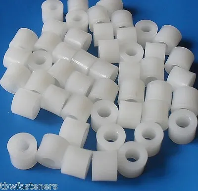 Nylon Plastic Spacer Standoff Washers M2 M3 M4 M5 M6 M8 M10  PACK X 10 Freepost • £2.99