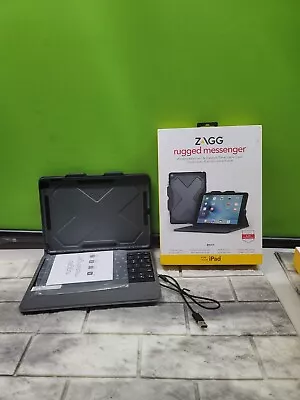 $34.99 • Buy ZAGG Rugged Messenger Bluetooth Keyboard Case Stand For 9.7 IPad 5th 6th Gen Oem