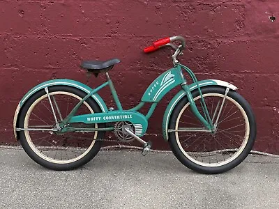 1950s ? Vintage Huffy Convertible Super Bicycle - New Departure Huffman Dayton • $375