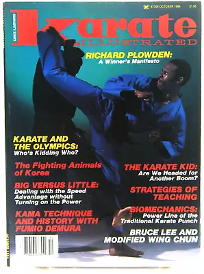 Karate Illustrated Magazine October 1984 Richard Plowden The Karate Kid Kama V • $12.99