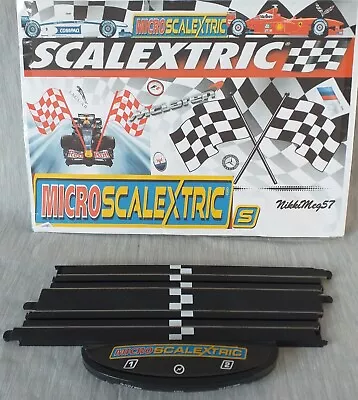 Micro Scalextric Power Straight 3 Lozenge Type Input ML12890 Tested Genuine Used • £4.99