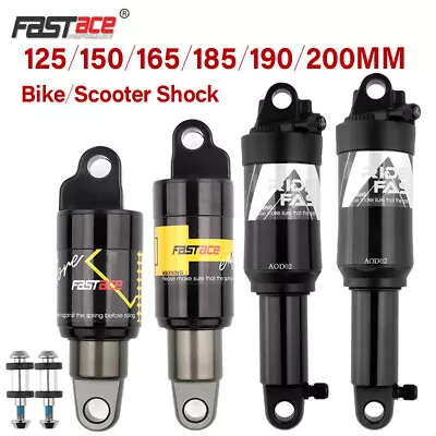 Fastace MTB Rear Shock 150 165 190 200mm Hydraulic Bike Shock Dual Air • $59