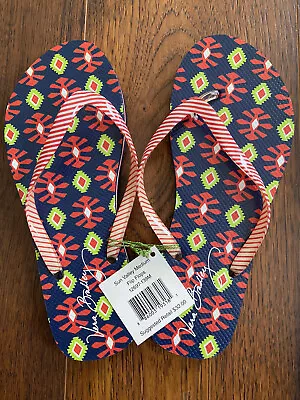 Vera Bradley Sun Valley Flip Flops Size Medium NWT • $6.99