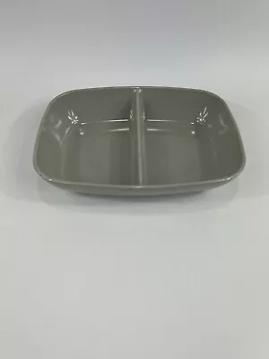 VINTAGE MCM KITCHEN BROOKPARK MELAMINE Gray  Divided Serving Dish • $9.99