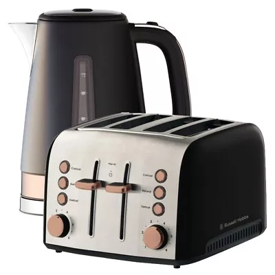 Russell Hobbs Brooklyn Kettle + Toaster Pack - Copper  • $216.25