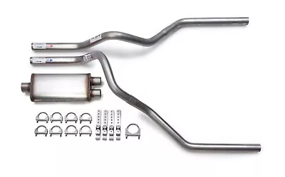 Ford F150 F250 1987-1994 Dual Exhaust Kit Flow II Stainless Muffler Kit • $199.99