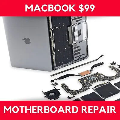 Macbook Pro Air 2018 2019 2020 2021 MotherBoard Repair Service - Mail-in Service • $99