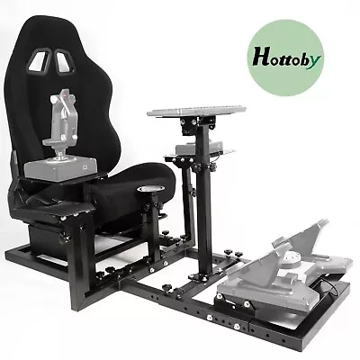 Hottoby Flight Simulator Cockpit Multifunctional Stand For Logitech Thrustmaster • $367.99