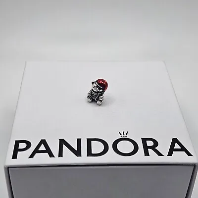 Genuine Pandora Christmas Bear Red Enamel Santa Hat Charm ALE 925 #791391ENMX • £20