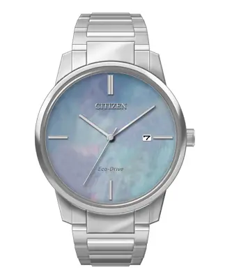 Citizen Eco-Drive Sapphire Crystal Mother Of Pearl Dial Men's Watch BM7520-88N • $169.99