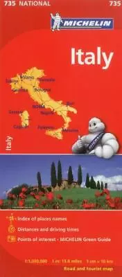 Michelin Italy Map 735 [Maps/Country [Michelin]] [Italian English French Germ • $9.40