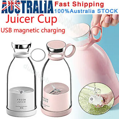 Portable USB Juice Extractors Electric Blender Fresh Fruit Smoothie Mixers White • $30.89