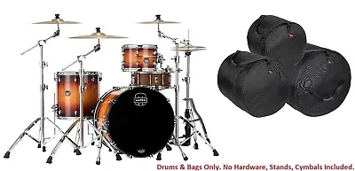 Mapex Saturn Evolution Hybrid Exotic Sunburst Lacquer Drums Kit 24x1413x916x16 • $2629