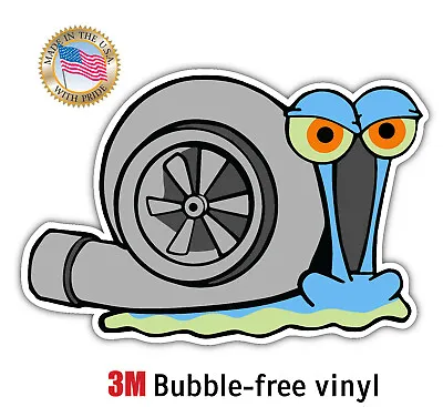 Cartoon Snail Turbo Car SUV Truck Funny JDM Window Bumper Vinyl Decal Sticker • $3.99