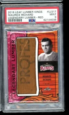 2016 Leaf Lumber Kings Maurice Richard Legendary Lumber 1/2 Psa 9 Mint • $499.99