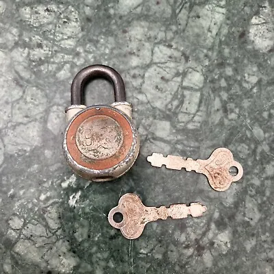 Walsco 9-9 Vintage Padlock Lock With Key Tiny Padlock Working • $10.66